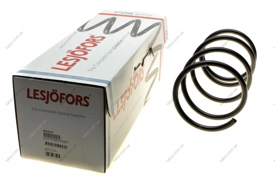 Винтовая пружина передняя Lesjofors LESJOFORS 4059259 (фото 1)