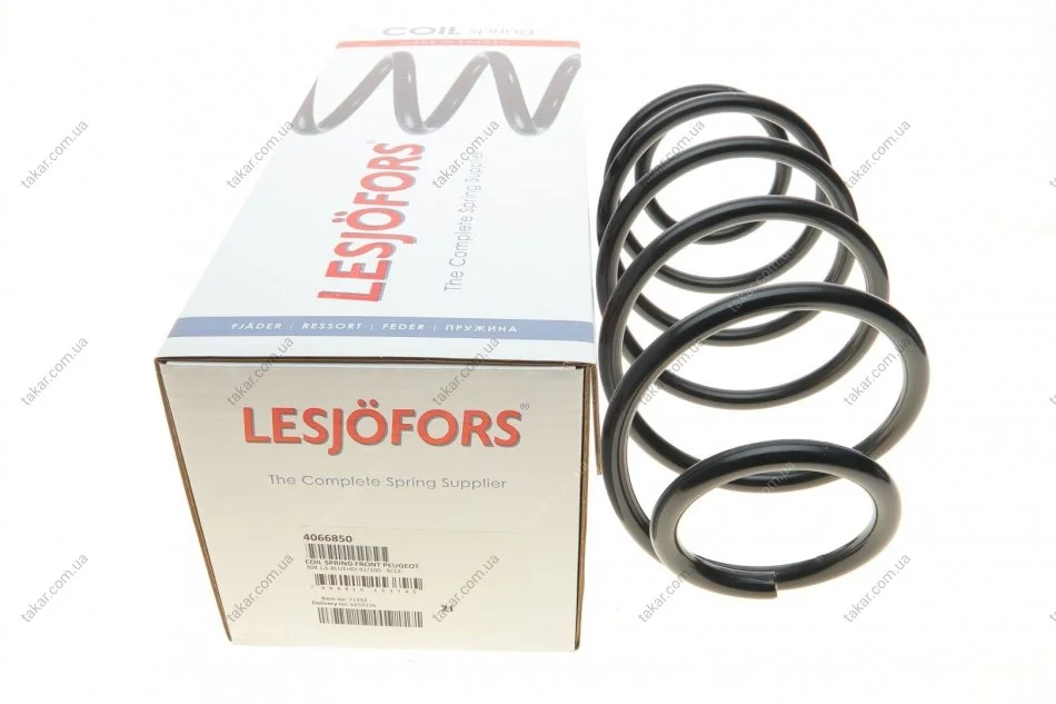 Пружина подвески передняя винтовая LESJOFORS 4066850 (фото 1)