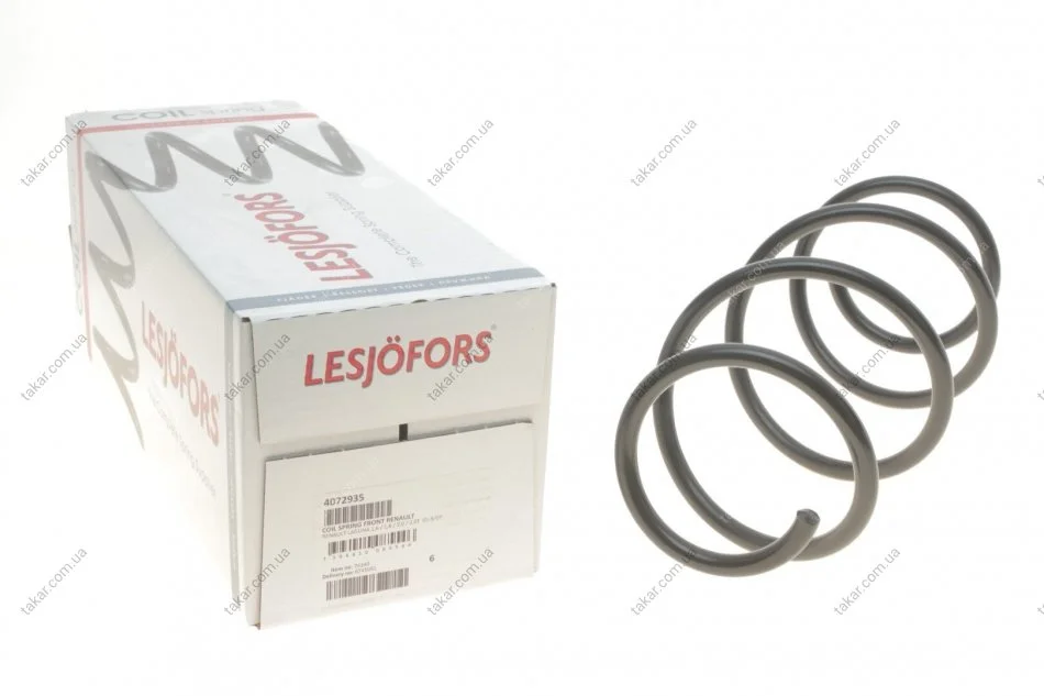 Пружина подвески передняя винтовая LESJOFORS 4072935 (фото 1)