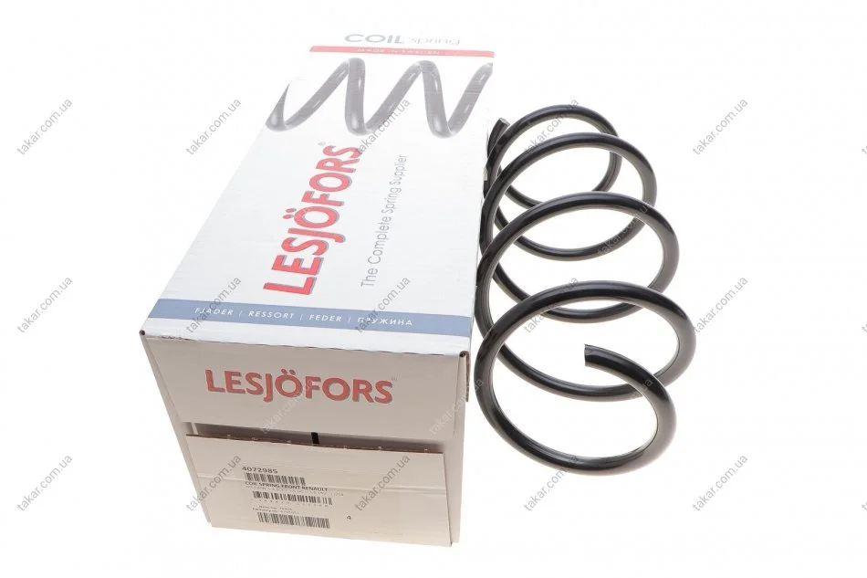 Пружина подвески передняя винтовая LESJOFORS 4072985 (фото 1)