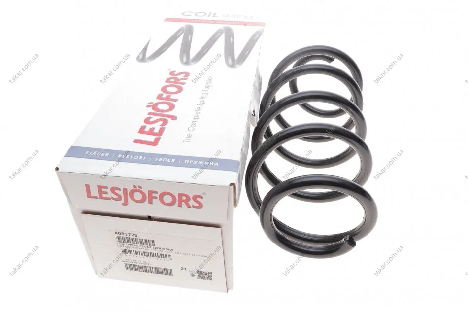 Пружина подвески передняя винтовая LESJOFORS 4085725 (фото 1)