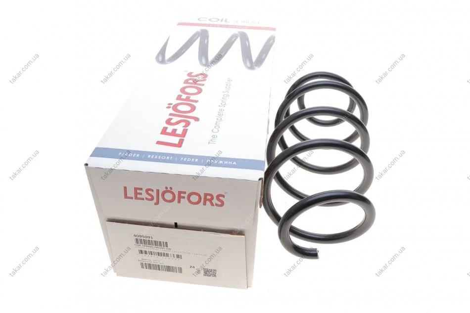 Пружина подвески передняя винтовая LESJOFORS 4095091 (фото 1)