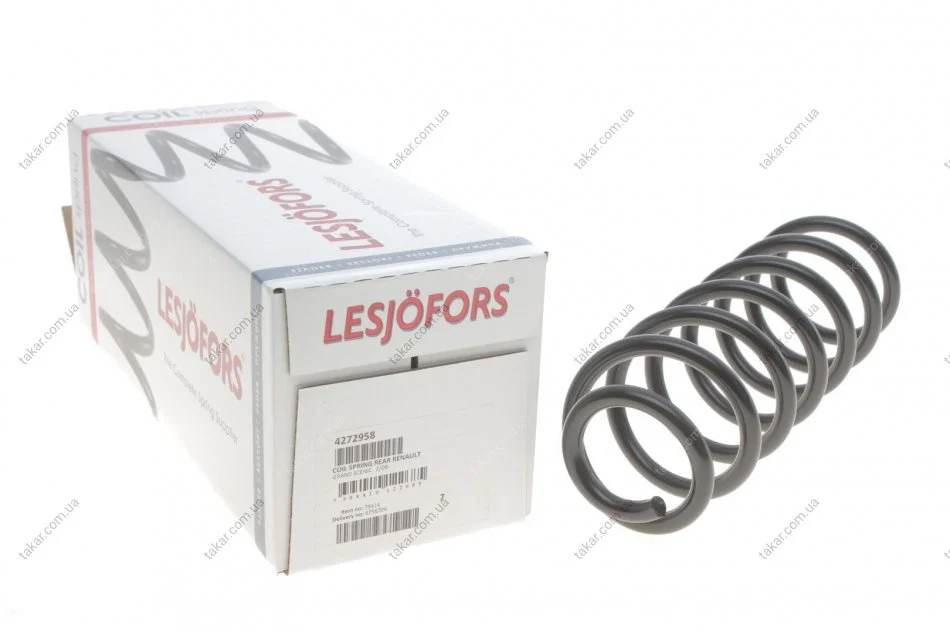 Пружина подвески задняя винтовая LESJOFORS 4272958 (фото 1)