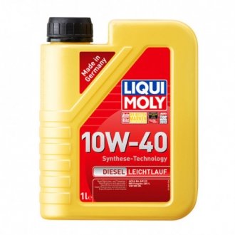 Моторное масло 1 л 10W40 Дизель Полусинтетическое LIQUI MOLY 21314 (фото 1)
