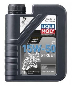 Моторное масло 1 л 15W50 Бензиновый Синтетическое LIQUI MOLY 2555