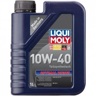 Моторное масло 1 л 10W40 Дизель Полусинтетическое LIQUI MOLY 3933 (фото 1)
