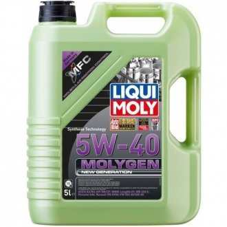 Моторна олива 5 л 5W40 Бензиновий Синтетична LIQUI MOLY 9055