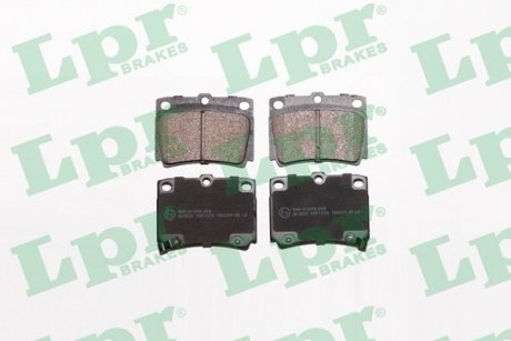 Комплект тормозных колодок из 4 шт. дисков LPR 05P1029 (фото 1)