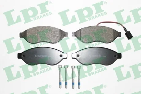 Тормозные колодки передние дисковые LPR 05P1287
