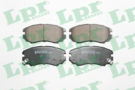 Гальмівні колодки передні дискові LPR 05P1369