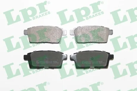 Тормозные колодки задние дисковые LPR 05P1572