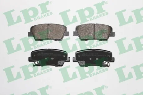 Тормозные колодки задние дисковые LPR 05P1625