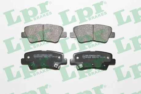 Гальмівні колодки задні дискові LPR 05P1710