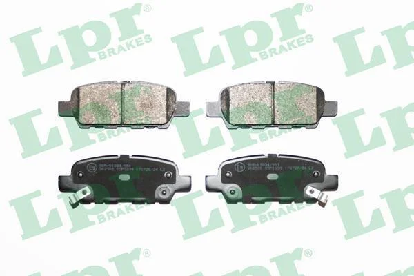 Гальмівні колодки дискові LPR 05P1839 (фото 1)