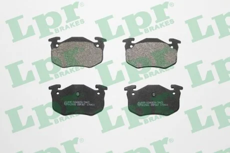 Тормозные колодки задние дисковые LPR 05P307