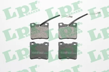 Тормозные колодки задние дисковые LPR 05P623