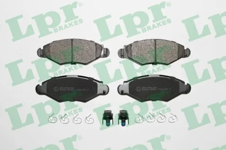 Тормозные колодки передние дисковые LPR 05P903