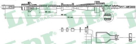 Трос сцепления LPR C0116C