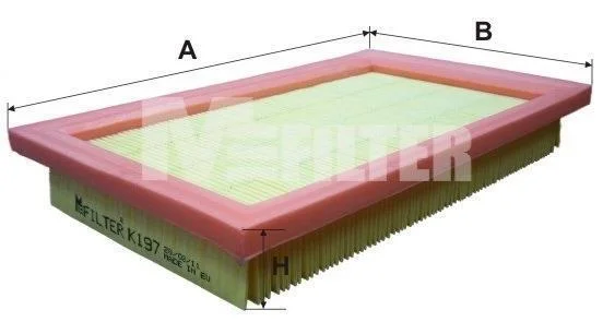 Повітряний фільтр M-FILTER K 197 (фото 1)