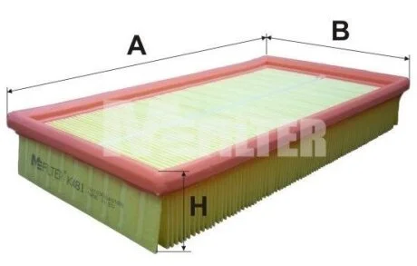 Фільтр пов. FORD KA 1,0i, 1,3i (вир-во M-Filter) M-FILTER K481