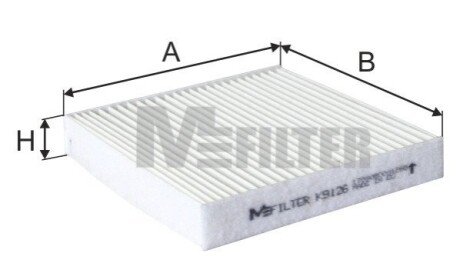 Фільтр салону стандартний M-FILTER K9126