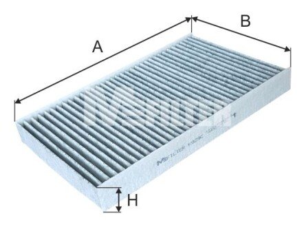 Фільтр салону вугільний M-FILTER K929C