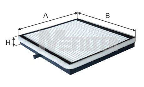 Фільтр салону стандартний M-FILTER K966 (фото 1)