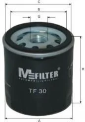 Масляний фільтр гвинт накручуваний M-FILTER TF30 (фото 1)
