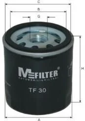 Масляный фильтр винт накручеваемый M-FILTER TF30