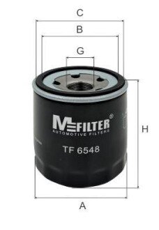 Масляний фільтр гвинт накручуваний M-FILTER TF6548