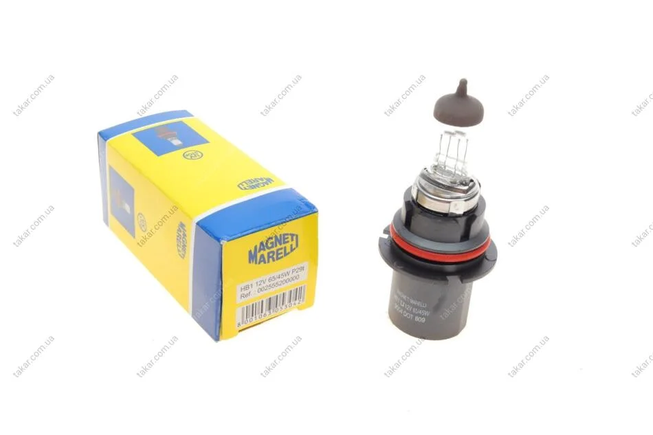 Лампа розжарювання HB1 12V 65/45W P29T (вир-во Magneti Marelli) MAGNETI MARELLI 002555200000 (фото 1)