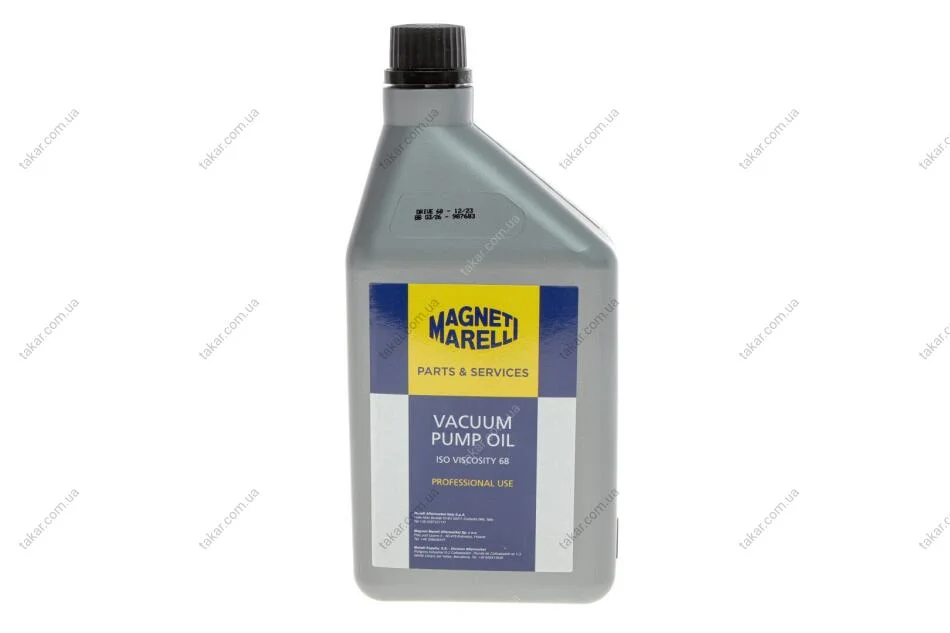 Олива для вакуумних насосів 1L MAGNETI MARELLI 007950024880 (фото 1)