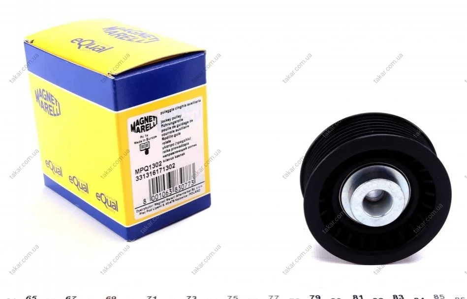 Ролик модуля натягувача ременя MPQ1302 (Вир-во MagnetiMarelli) MAGNETI MARELLI 331316171302 (фото 1)