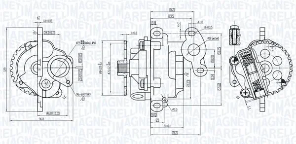 Масляний насос MAGNETI MARELLI 351516000011 (фото 1)