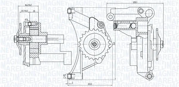Масляний насос MAGNETI MARELLI 351516000014 (фото 1)