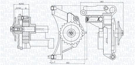 Масляний насос MAGNETI MARELLI 351516000014