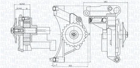 Масляний насос MAGNETI MARELLI 351516000014