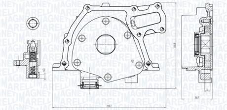 Масляний насос MAGNETI MARELLI 351516000017