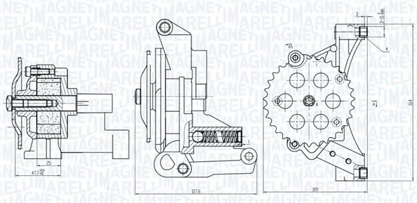 Масляний насос MAGNETI MARELLI 351516000032 (фото 1)
