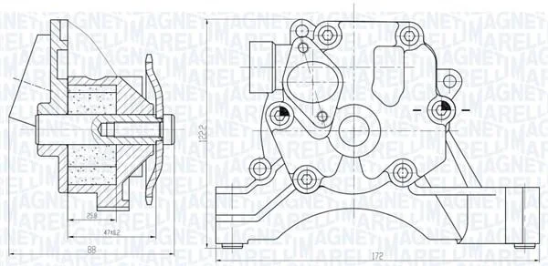 Масляний насос MAGNETI MARELLI 351516000033 (фото 1)