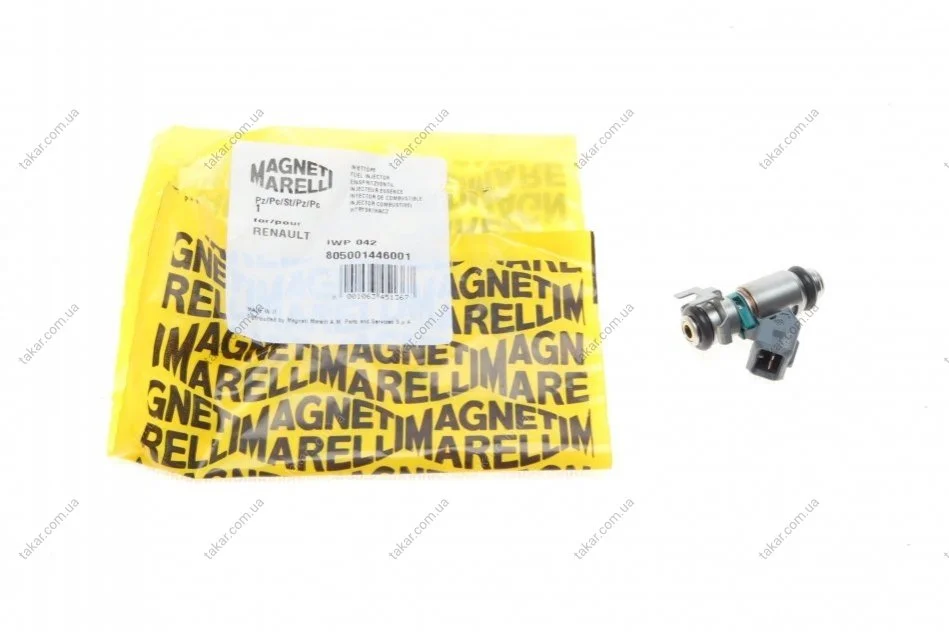 Форсунка, бензин Renault Megane/Scenic/Laguna 1.8/2.0 (вир-во Magneti Marelli кор.код. IWP042) MAGNETI MARELLI 805001446001 (фото 1)
