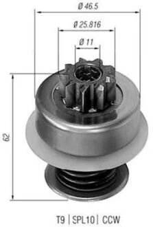Ведущая шестерня, стартер (кор.код. AMB0088) MAGNETI MARELLI 940113020088