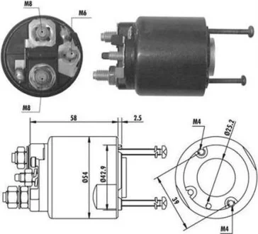 Реле стартера втягуюче MAGNETI MARELLI 940113050064