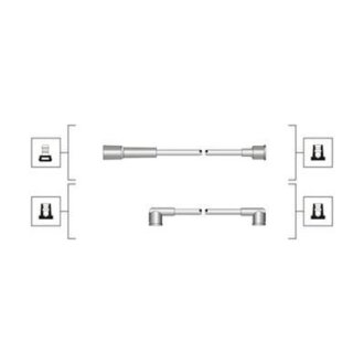 Комплект проводов зажигания (кор.код. MSQ0106) MAGNETI MARELLI 941319170106