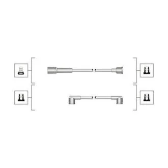 Комплект проводов зажигания (вир-во Magneti Marelli кор.код. MSQ0106) MAGNETI MARELLI 941319170106