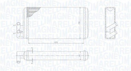 Радиатор печки MAGNETI MARELLI BR403