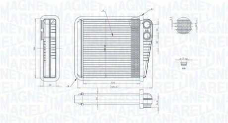 Радиатор печки MAGNETI MARELLI BR423