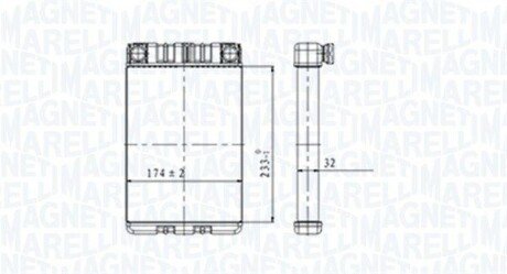 Радиатор печки MAGNETI MARELLI BR428