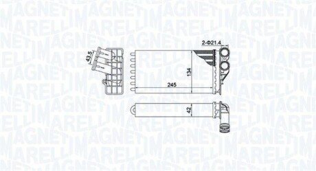 Радиатор печки MAGNETI MARELLI BR430