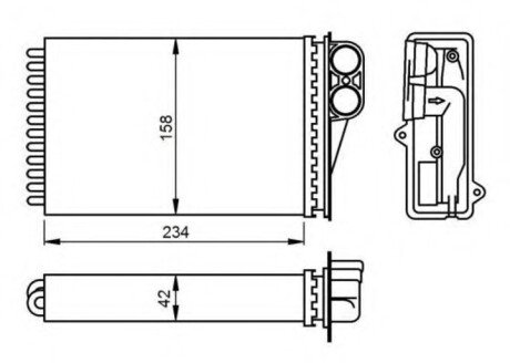 Радиатор печки MAGNETI MARELLI BR461